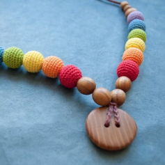 Collier de portage et d'allaitement Kangaroocare Double Rainbow