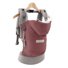 Porte-bébé physio Love Radius (JPMBB) Hoodie Carrier Bois de Rose