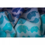 Ring Sling Yaro Elephants Aqua Grad Bamboo