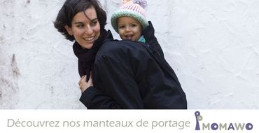 Manteau de portage femme bébé